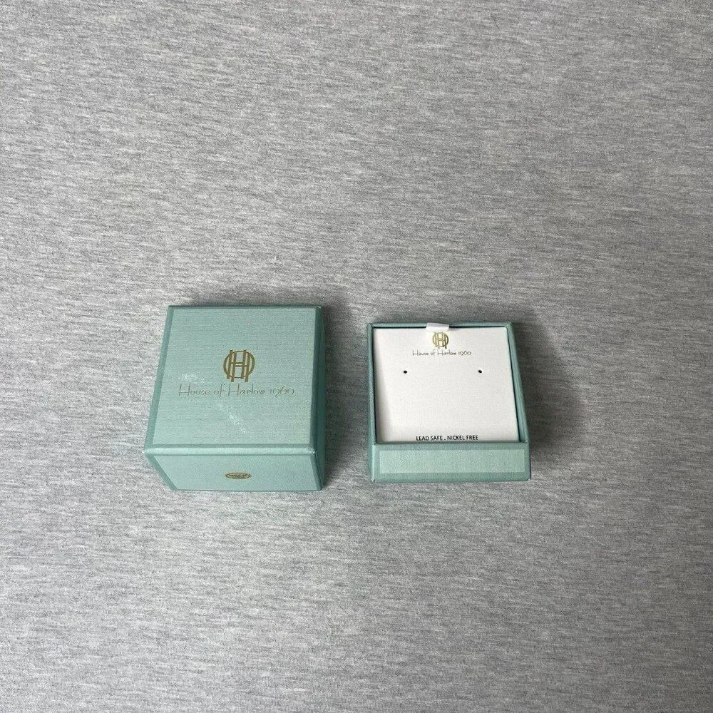House of Harlow 1960 Jewelry / Earrings Blue Gift Box
